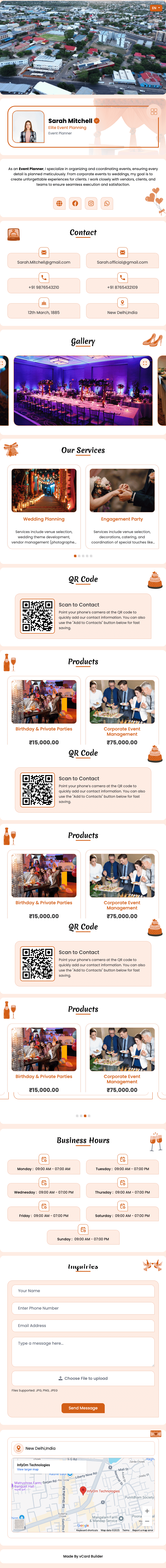 Event Planner DigiCard