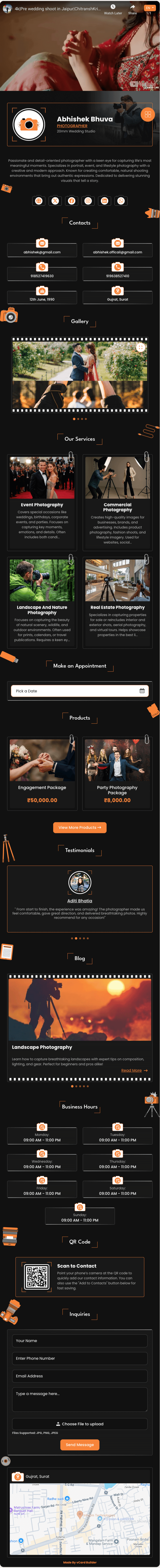 Photographer DigiCard