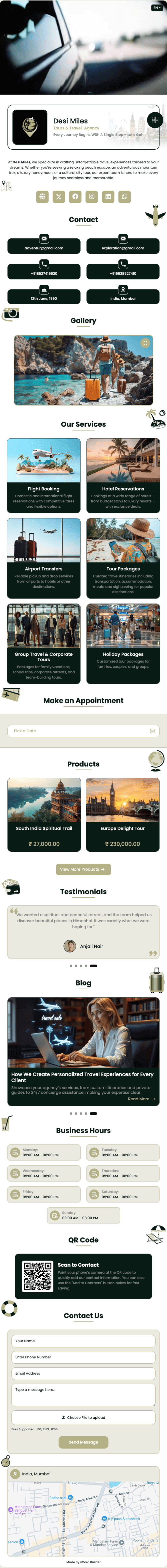 Travel Agency DigiCard