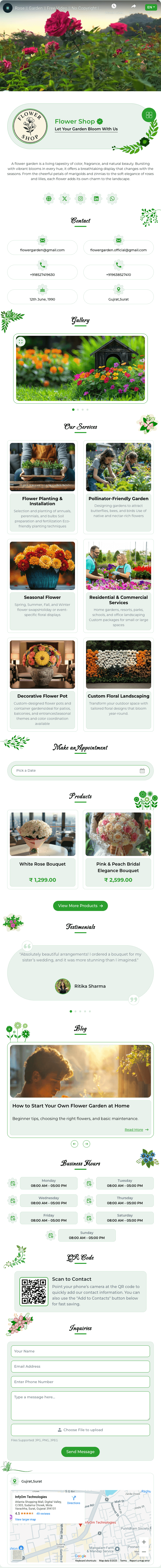Flower Garden DigiCard